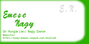 emese nagy business card